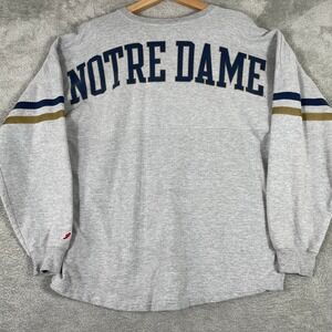 League Notre Dame Spirit Jersey Mens Large Gray Fighting Irish NCAA Shirt